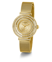  Shop Authentic Guess Dream Quartz Gold Dial Gold Mesh Strap Watch For Women - GW0550L2 - Luxxuri
