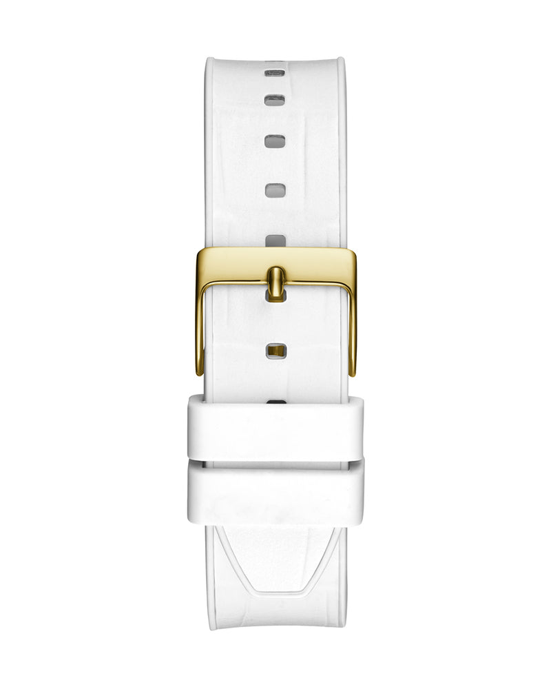  Shop Authentic Guess Fusion Chronograph White Dial White Leather Strap Watch For Women - GW0553L2 - Luxxuri
