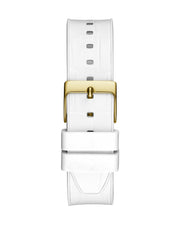  Shop Authentic Guess Fusion Chronograph White Dial White Leather Strap Watch For Women - GW0553L2 - Luxxuri