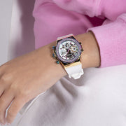  Shop Authentic Guess Fusion Chronograph White Dial White Leather Strap Watch For Women - GW0553L2 - Luxxuri