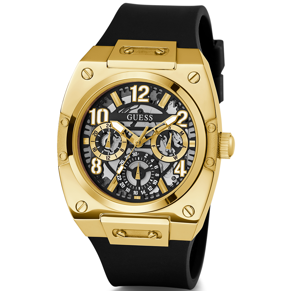  Shop Authentic Guess Prodigy Black Dial Black Silicone Strap Watch For Men - GW0569G2 - Luxxuri