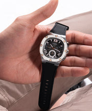  Shop Authentic Guess Headline Chronograph Grey Dial Black Rubber Strap Watch for Men - GW0571G1 - Luxxuri