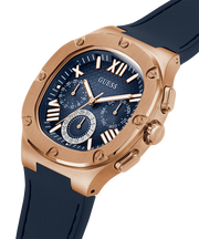  Shop Authentic Guess Headline Multifunction Quartz Blue Dial Blue Silicone Strap Watch For Men - GW0571G2 - Luxxuri