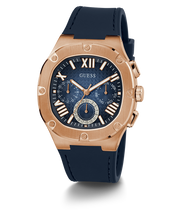  Shop Authentic Guess Headline Multifunction Quartz Blue Dial Blue Silicone Strap Watch For Men - GW0571G2 - Luxxuri
