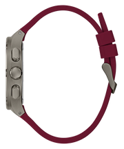  Shop Authentic Guess Headline Multifunction Grey Dial Burgundy Silicone Strap Watch For Men - GW0571G4 - Luxxuri