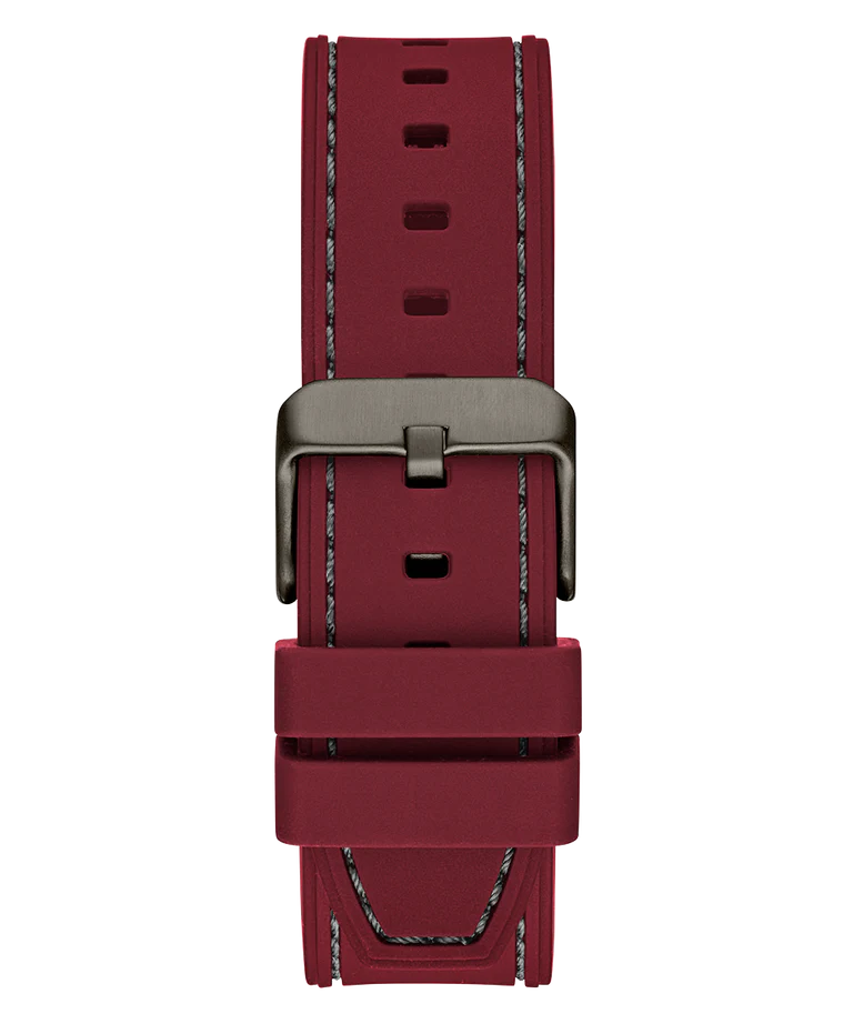  Shop Authentic Guess Headline Multifunction Grey Dial Burgundy Silicone Strap Watch For Men - GW0571G4 - Luxxuri
