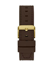  Shop Authentic Guess Headline Chronograph Blue Dial Brown Silicone Strap Watch For Men - GW0571G5 - Luxxuri