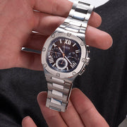  Shop Authentic Guess Headliner Multifunction Blue Dial Silver Steel Strap Watch For Men - GW0572G1 - Luxxuri