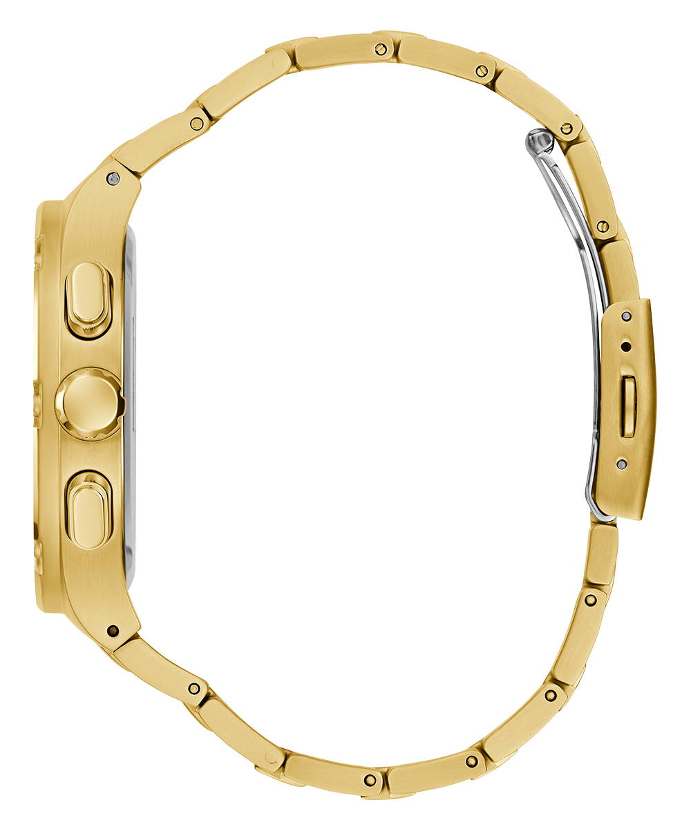  Shop Authentic Guess Edge Chronograph Black Dial Gold Steel Strap Watch For Men - GW0539G2 - Luxxuri