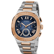  Shop Authentic Guess Headliner Multifunction Blue Dial Two Tone Steel Strap Watch For Men - GW0572G4 - Luxxuri