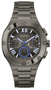  Shop Authentic Guess Headliner Quartz Black Dial Grey Steel Strap Watch For Men - GW0572G5 - Luxxuri