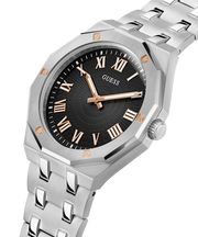  Shop Authentic Guess Asset Quartz Black Dial Silver Steel Strap Watch For Men - GW0575G1 - Luxxuri