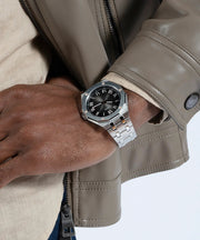  Shop Authentic Guess Asset Quartz Black Dial Silver Steel Strap Watch For Men - GW0575G1 - Luxxuri
