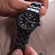  Shop Authentic Guess Asset Quartz Black Dial Black Steel Strap Watch For Men - GW0575G3 - Luxxuri