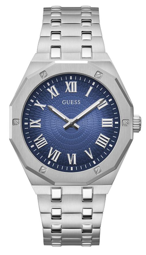  Shop Authentic Guess Asset Quartz Blue Dial Silver Steel Strap Watch For Men - GW0575G4 - Luxxuri