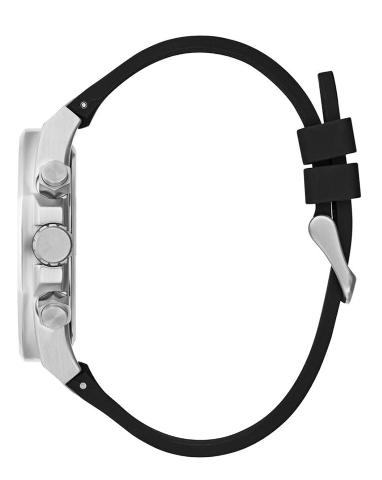  Shop Authentic Guess Empire Chronograph Black Dial Black Silicon Strap Watch For Men - GW0583G1 - Luxxuri