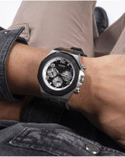  Shop Authentic Guess Empire Chronograph Black Dial Black Silicon Strap Watch For Men - GW0583G1 - Luxxuri