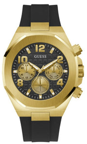  Shop Authentic Guess Empire Chronograph Quartz Black Dial Black Silicon Strap Watch For Men - GW0583G2 - Luxxuri