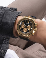  Shop Authentic Guess Empire Chronograph Quartz Black Dial Black Silicon Strap Watch For Men - GW0583G2 - Luxxuri