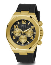  Shop Authentic Guess Empire Chronograph Quartz Black Dial Black Silicon Strap Watch For Men - GW0583G2 - Luxxuri