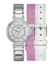  Shop Authentic Guess Montage Quartz Silver Dial Silver Steel Strap Watch For Women - GW0588L2 - Luxxuri
