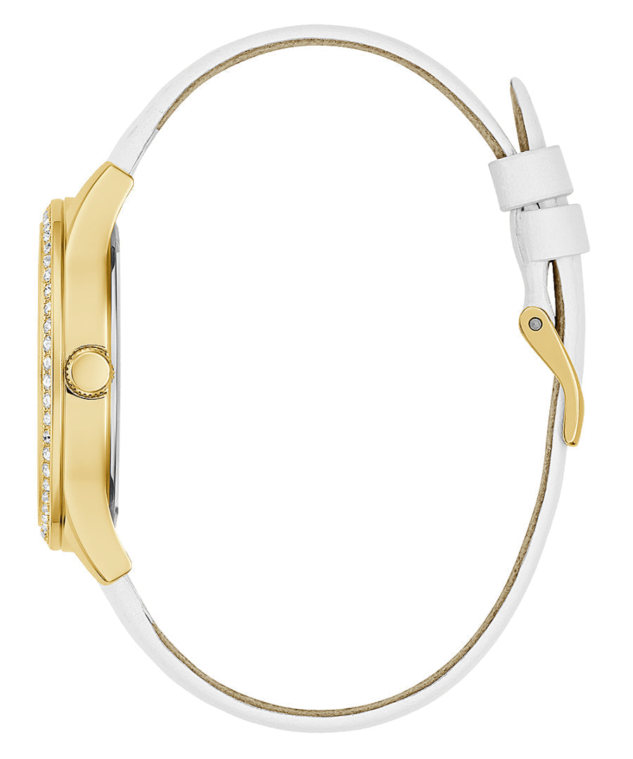  Shop Authentic Guess Marina Multifunction White Dial White Rubber Strap Watch for Women - W1025L5 - Luxxuri