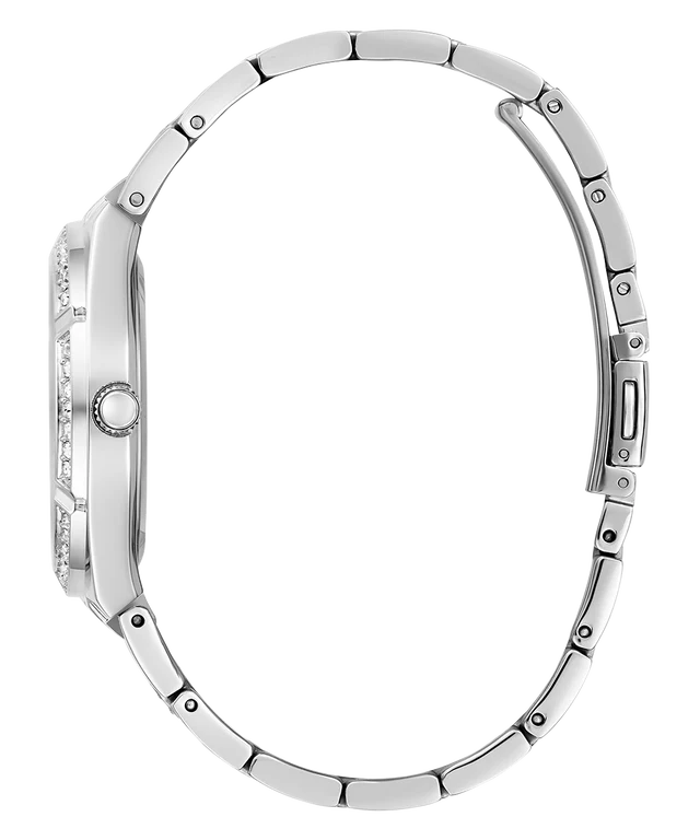  Shop Authentic Guess Allara Quartz Silver Dial Silver Steel Strap Watch For Women - GW0604L1 - Luxxuri