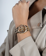  Shop Authentic Guess Allara Quartz Rose Gold Dial Rose Gold Steel Strap Watch For Women - GW0604L3 - Luxxuri