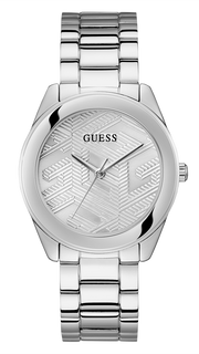  Shop Authentic Guess Cubed Analog Silver Dial Silver Steel Strap Watch For Women - GW0606L1 - Luxxuri
