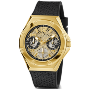  Shop Authentic Guess Asteria Multifunction Gold Dial Black Rubber Strap Watch For Women - GW0620L2 - Luxxuri
