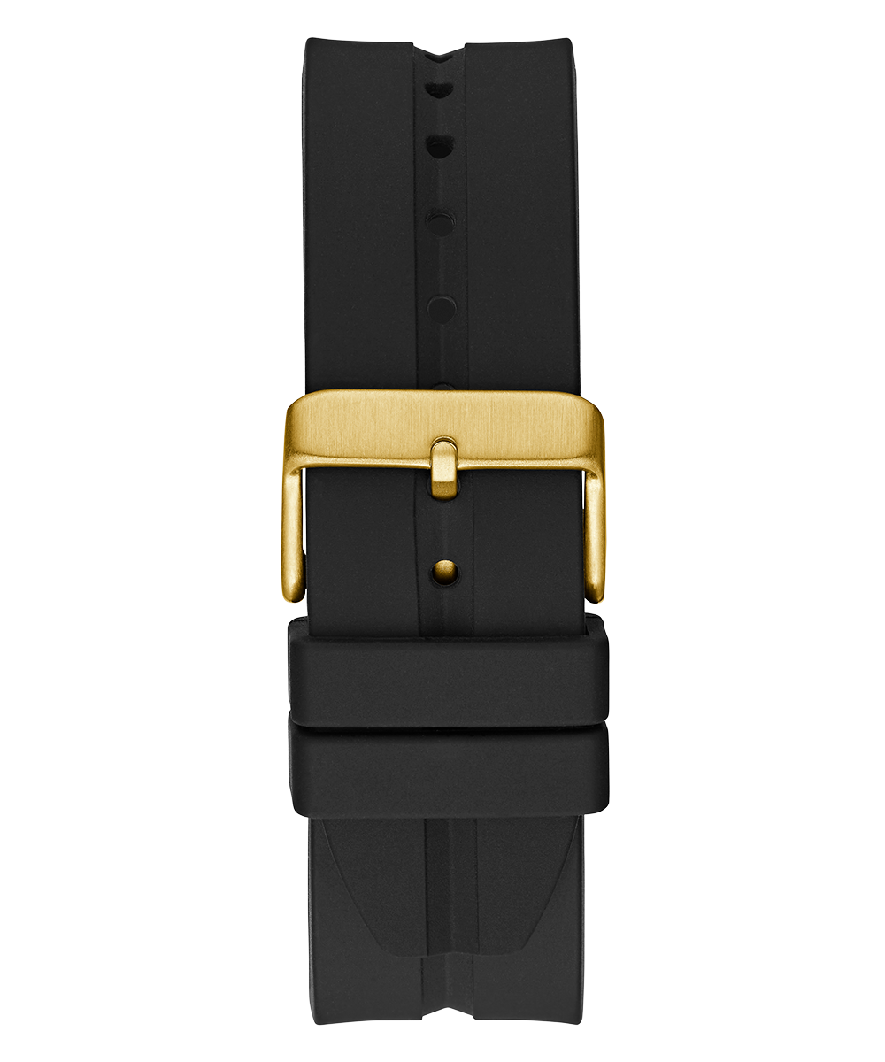  Shop Authentic Guess King Quartz Crystals Gold Dial Black Silicone Strap Watch For Men - GW0537G2 - Luxxuri