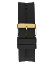  Shop Authentic Guess King Quartz Crystals Gold Dial Black Silicone Strap Watch For Men - GW0537G2 - Luxxuri