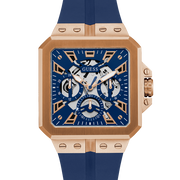  Shop Authentic Guess Leo Chronograph Blue Dial Blue Silicone Strap Watch For Men - GW0637G3 - Luxxuri