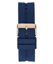  Shop Authentic Guess Leo Chronograph Blue Dial Blue Silicone Strap Watch For Men - GW0637G3 - Luxxuri
