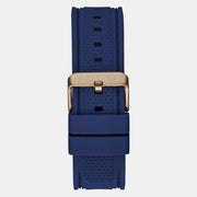  Shop Authentic Guess Leo Chronograph Blue Dial Blue Silicone Strap Watch For Men - GW0637G3 - Luxxuri