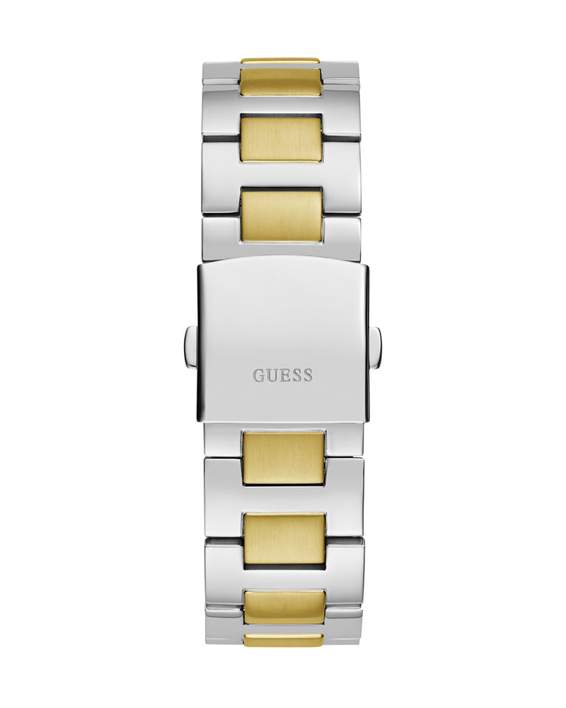  Shop Authentic Guess Equity Analog Blue Dial Two Tone Steel Strap Watch For Men - GW0703G3 - Luxxuri