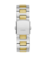  Shop Authentic Guess Equity Analog Blue Dial Two Tone Steel Strap Watch For Men - GW0703G3 - Luxxuri