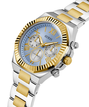  Shop Authentic Guess Equity Analog Blue Dial Two Tone Steel Strap Watch For Men - GW0703G3 - Luxxuri