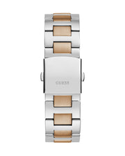  Shop Authentic Guess Equity Multifunction Black Dial Two Tone Steel Strap Watch For Men - GW0703G4 - Luxxuri