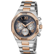  Shop Authentic Guess Equity Multifunction Black Dial Two Tone Steel Strap Watch For Men - GW0703G4 - Luxxuri