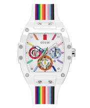  Shop Authentic Guess Phoenix Analog White Dial White Silicone Strap Watch for Men - GW0720G1 - Luxxuri