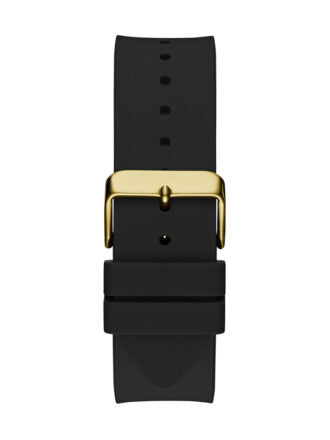  Shop Authentic Guess Matrix Multifunction Gold Dial Black Rubber Strap Watch For Men - GW0423G2 - Luxxuri