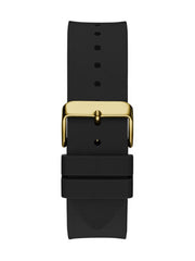  Shop Authentic Guess Matrix Multifunction Gold Dial Black Rubber Strap Watch For Men - GW0423G2 - Luxxuri