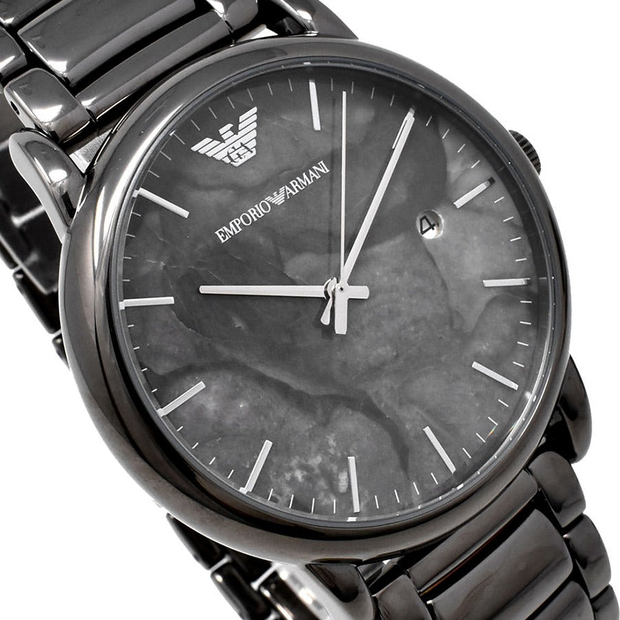  Shop Authentic Emporio Armani Luigi Analog Grey Dial Grey Steel Strap Watch For Men - AR11155 - Luxxuri