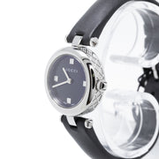  Shop Authentic Gucci Diamantissima Quartz Diamonds Black Dial Black Leather Strap Watch for Women - YA141506 - Luxxuri