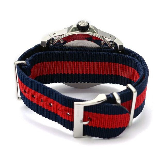 Shop Authentic Gucci Dive Black Dial Red & Blue Nylon Strap Watch For Men - YA136210 - Luxxuri