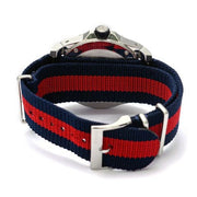  Shop Authentic Gucci Dive Black Dial Red & Blue Nylon Strap Watch For Men - YA136210 - Luxxuri