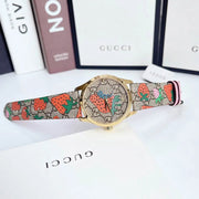  Shop Authentic Gucci G Timeless Brown Dial Brown Leather Strap Watch For Women - YA1264133 - Luxxuri