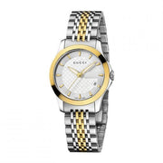  Shop Authentic Gucci G Timeless Silver Dial Two Tone Steel Strap Watch For Women - YA126511 - Luxxuri