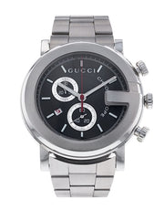  Shop Authentic Gucci G Chrono Black Dial Silver Steel Strap Watch For Men - YA101309 - Luxxuri